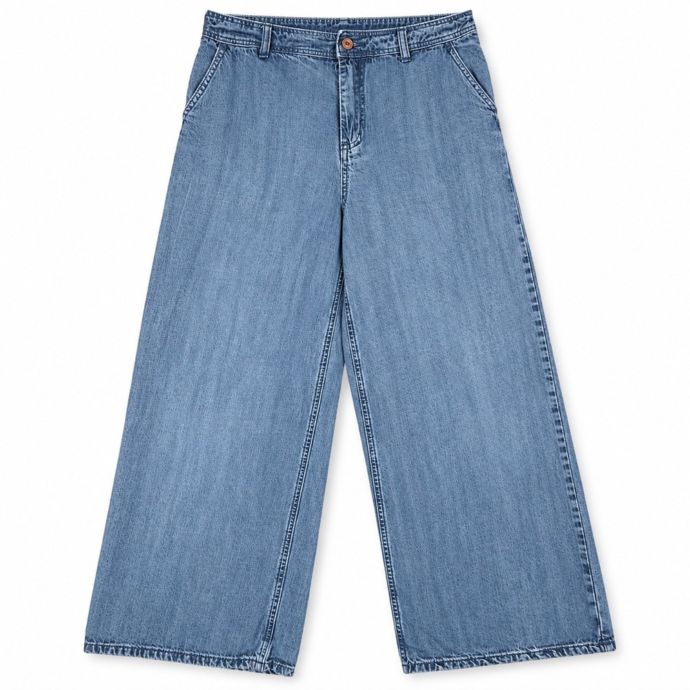 REWASH High Rise Wide Leg Lyocell Jeans Medium Wash Blue Size 9/29